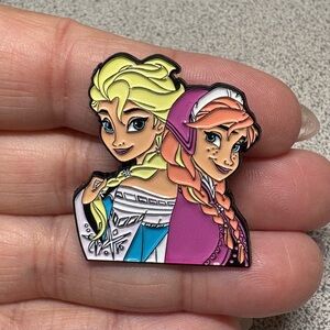 Disney Frozen Elsa and Anna Brooch - Yellow, Pink, Blue